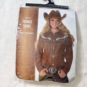 Cowgirl Fringe Shirt Great for Halloween Adult Standard